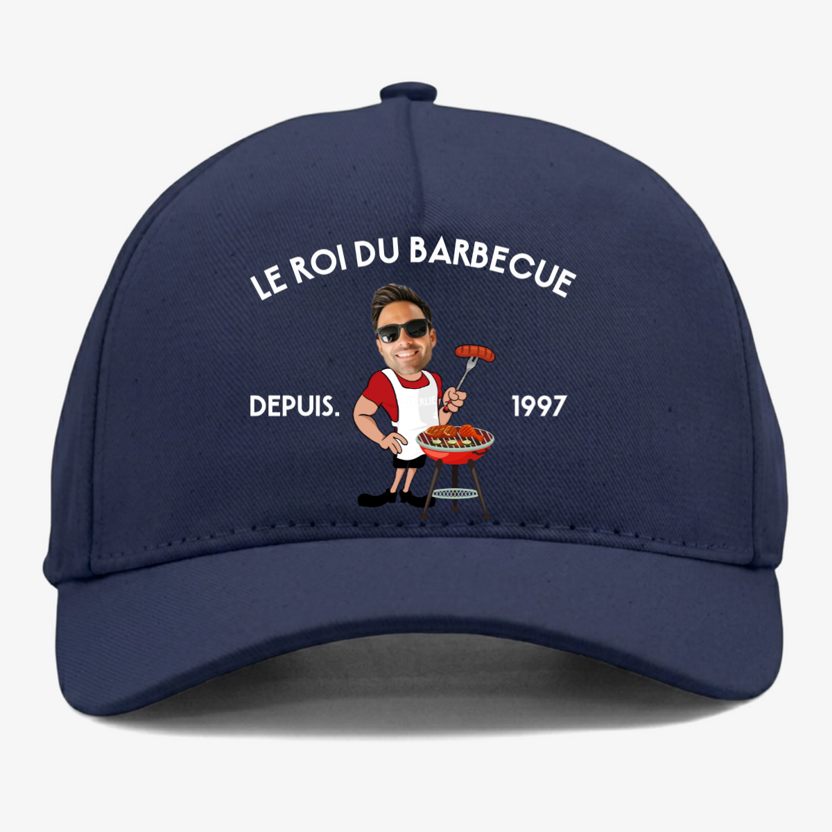 Le_Roi_Du_Barbecue_Avec_Photo_ _Cadeau_Personnalise_Casquette_Pour_Papa_Et_Grand Pere_6