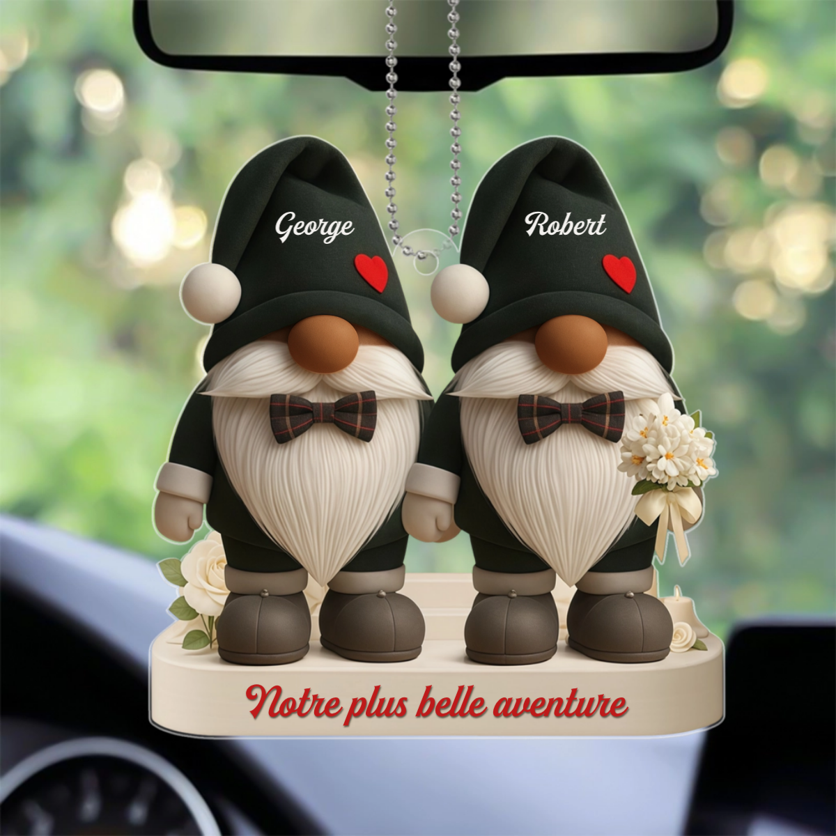 LienEternel_MariesAvecCoeursEtFleurs_CadeauPersonnaliseOrnementASuspendrePourCouples_14
