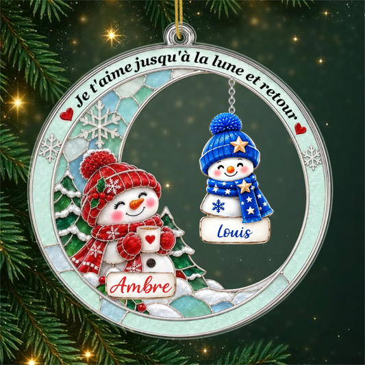 MamieBonhommeDeNeige CadeauPersonnalise_OrnementDeNoelEnAcryliquePourGrands Meres7