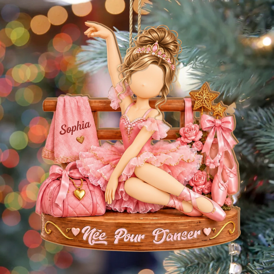 MignonneBallerine_CadeauPersonnaliseOrnementEnBoisA1CouchePourDanseuses