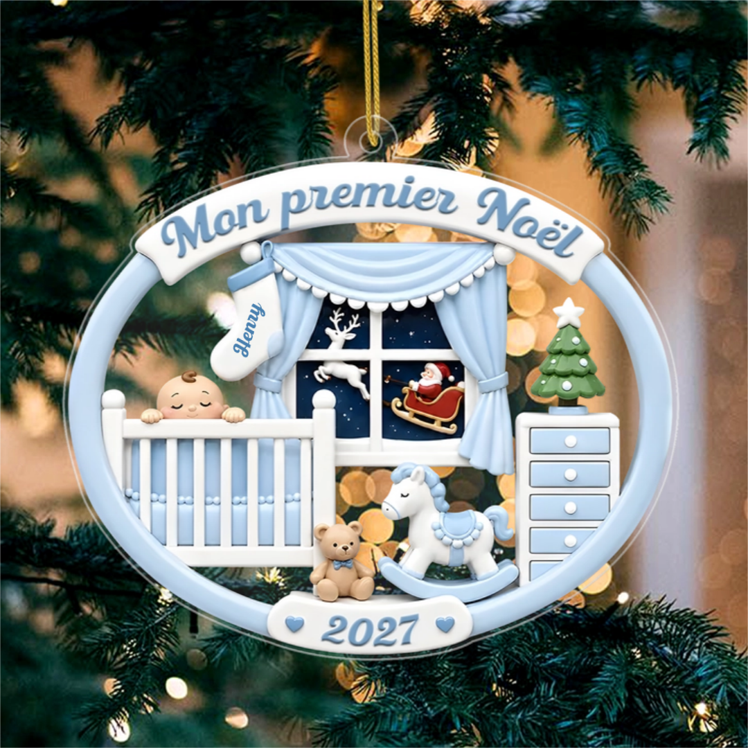 MonPremierNoelChambreDeBebe_CadeauPersonnaliseOrnementEnAcryliquePourNouveau Ne_3