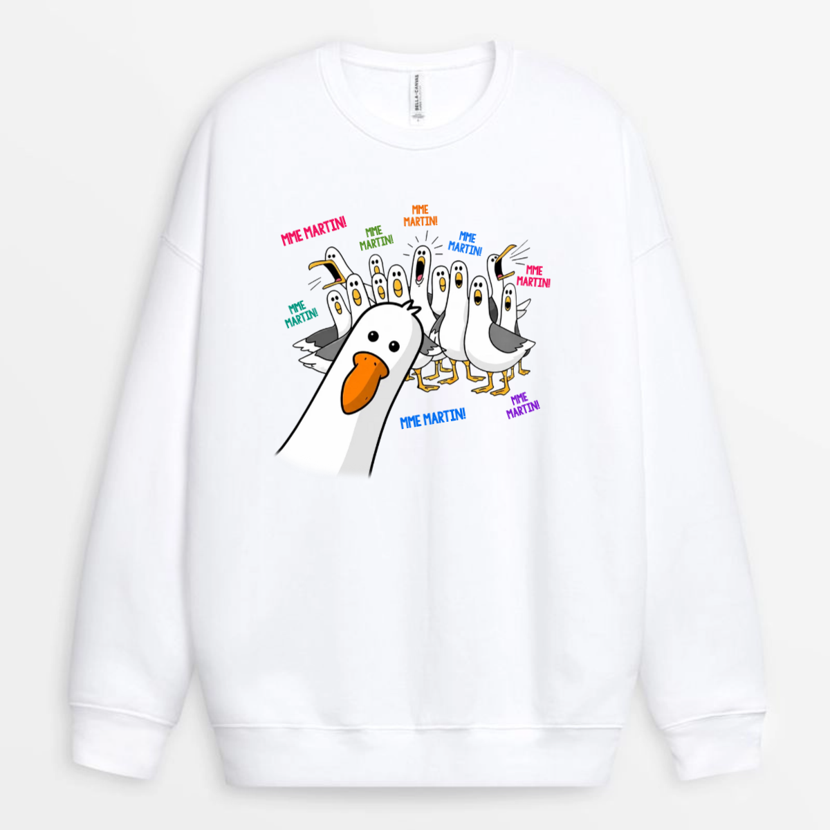 MouettesDrolesAppelantLeNomDeL_EnseignantPourLaRentree_CadeauPersonnaliseT ShirtPourEnseignant_1