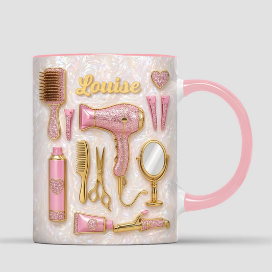 MugSalonDeCoiffureEffet2D CadeauDiplomeCosmetologie CadeauPersonnaliseMugPourFemmeEtCoiffeuse_1