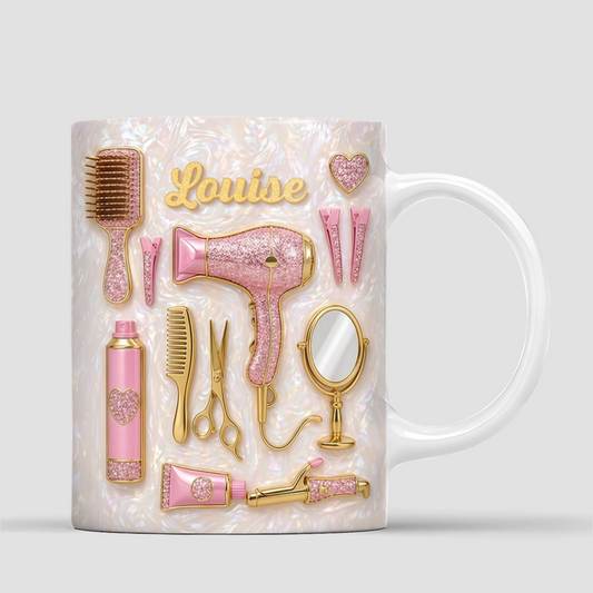 MugSalonDeCoiffureEffet2D CadeauDiplomeCosmetologie CadeauPersonnaliseMugPourFemmeEtCoiffeuse_2