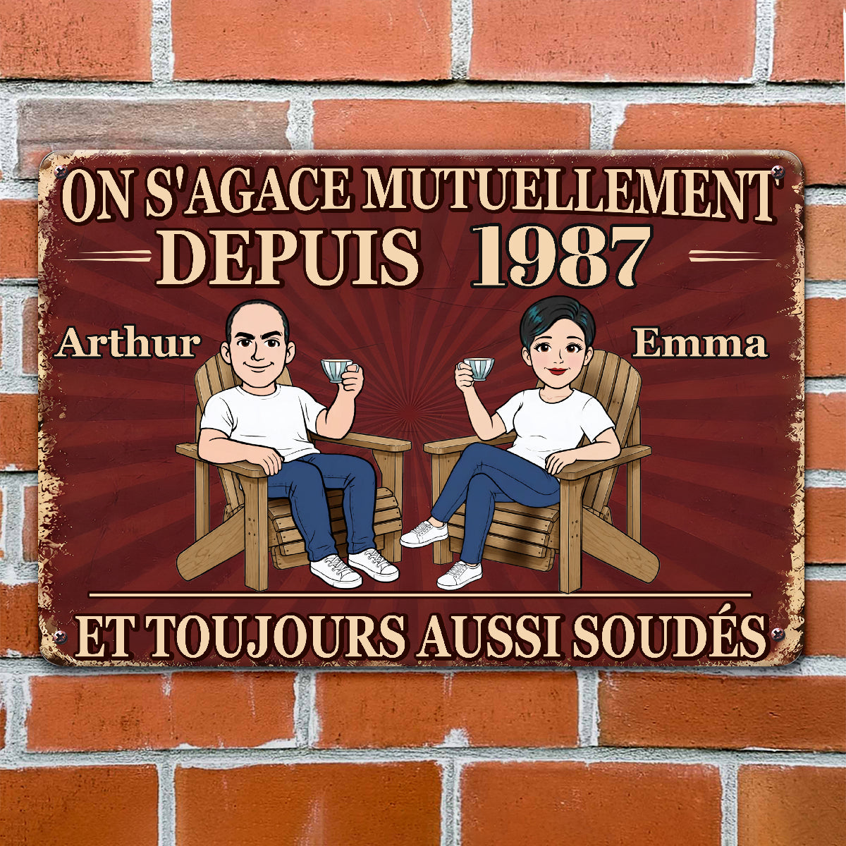 OnS_AgaceDepuis_PlaqueMetalliquePersonnaliseePourCoupleAvecPrenoms_AnneeCadeauPourCouple_3