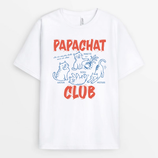 PapaChatClub CadeauFeteDesPeresHumour CadeauPersonnaliseT ShirtPourPapa_4