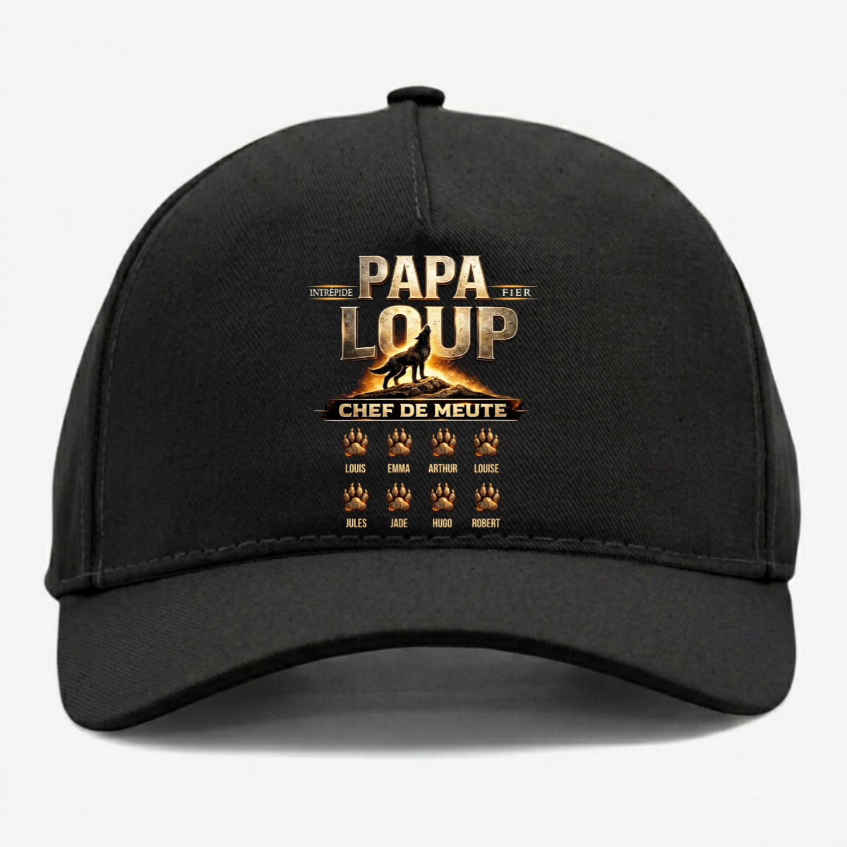 Papa_Loup_Avec_Prenoms_Des_Enfants_ _Cadeau_Personnalise_Casquette_Pour_Papa_Et_Grand Pere_4
