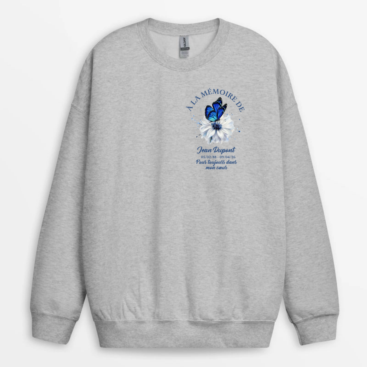 PapillonCommemoratifALaMemoireDe_CadeauPersonnaliseT ShirtPourMaman_Papa_Mamie_Papi_Famille_1e1bf0df 75fe 4ebd 96e3 f686c98b5ad8