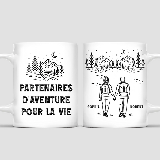 PartenairesD_AventurePourLaVie_CadeauPersonnaliseMugPourCouples