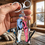 PartenairesDeSkiPourLaVie_CadeauPersonnalisePorte ClesEnAcryliquePourCouples