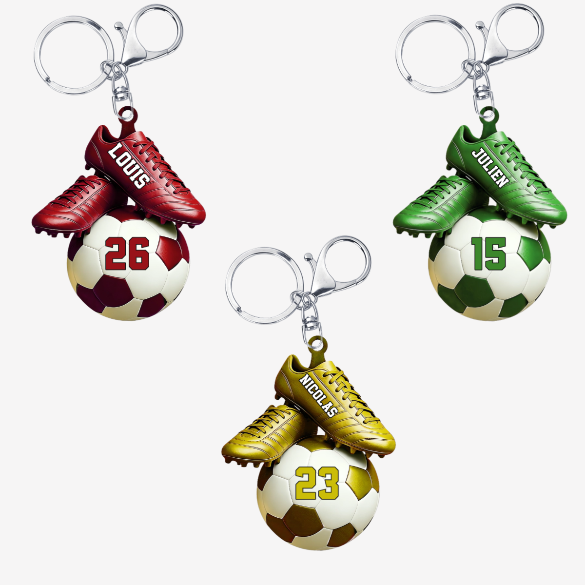 PassionneDeFootball_CadeauPersonnalise Porte ClesEnAcryliquePourLesFansDeFootball2