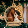 Passionnee_De_Chevaux_ _Cadeau_Personnalise_Ornement_En_Bois_A_1_Couche_Pour_Filles_Passionnees_De_Chevaux_4