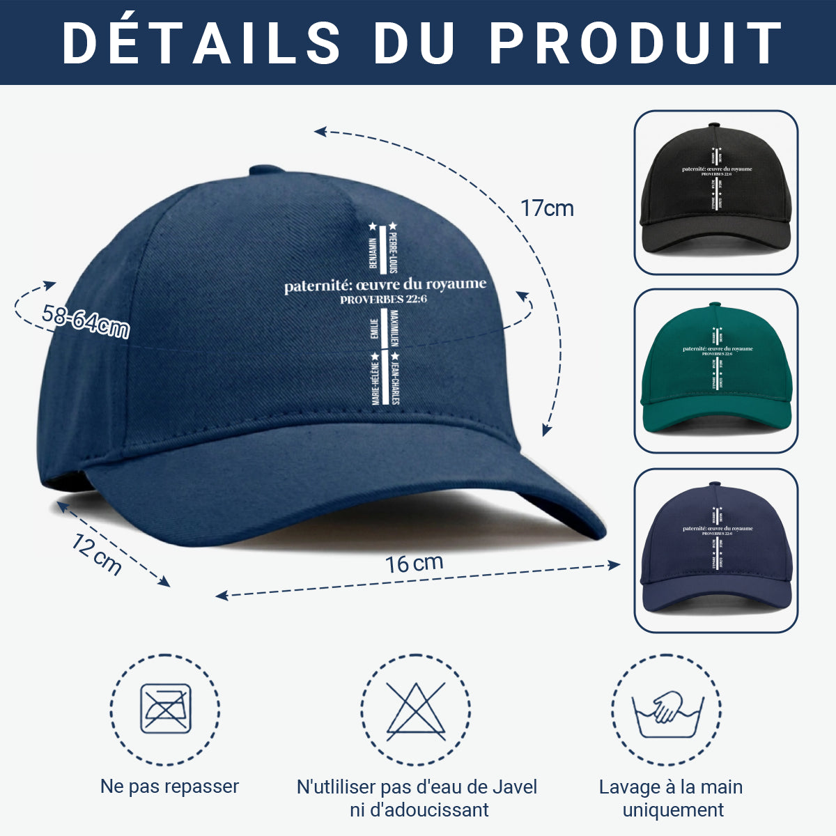PaterniteOEuvreDuRoyaume CadeauFeteDesPeres CadeauPersonnaliseCasquettePourPapa_1