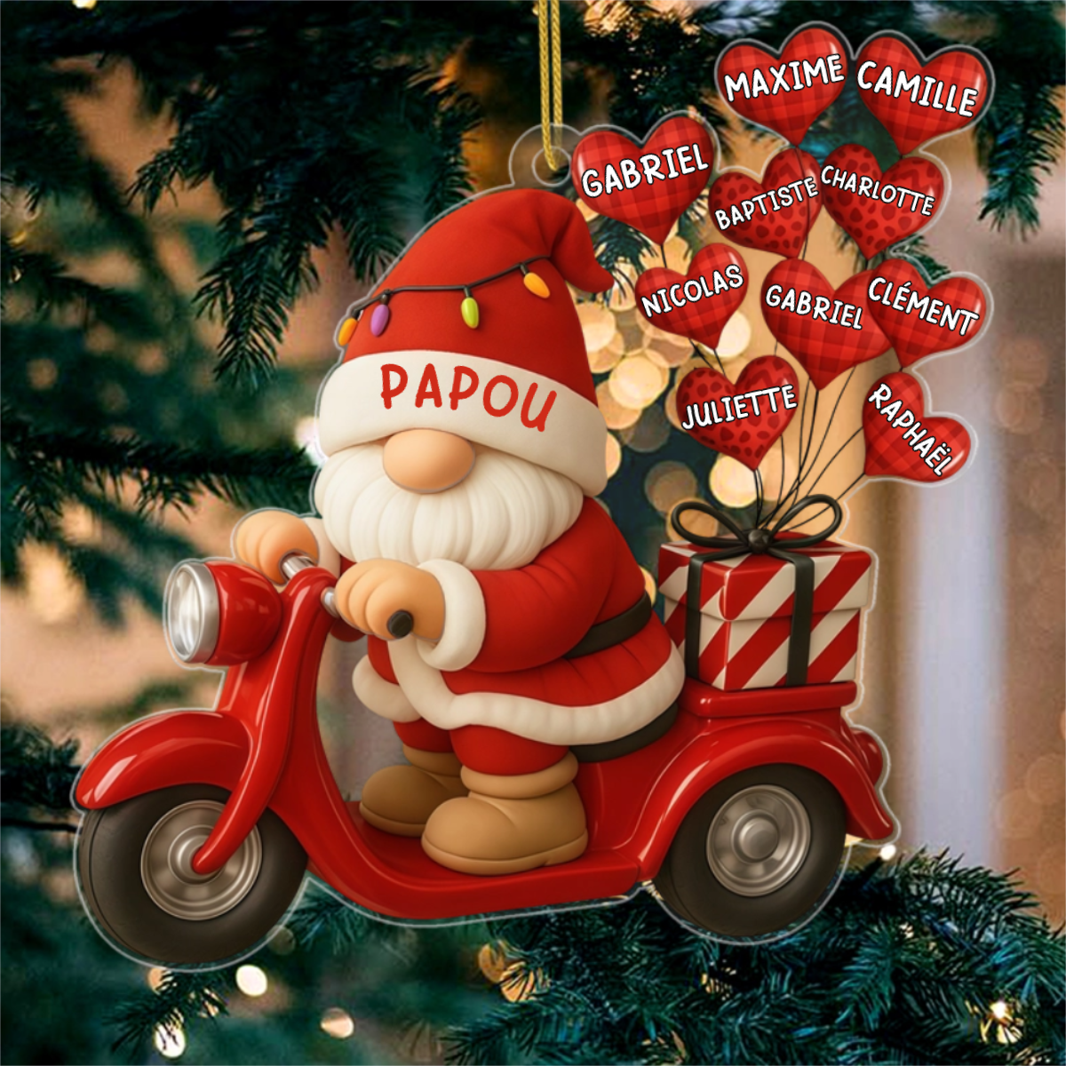 PereNoelEnScooter CadeauPersonnalise_OrnementDeNoelEnAcryliquePourPapou3