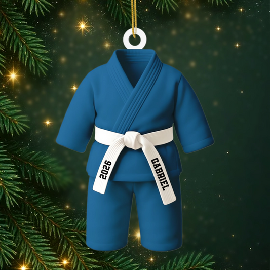 PetitKarateka_CadeauPersonnalise OrnementEnAcryliquePourPassionnesDeKarate