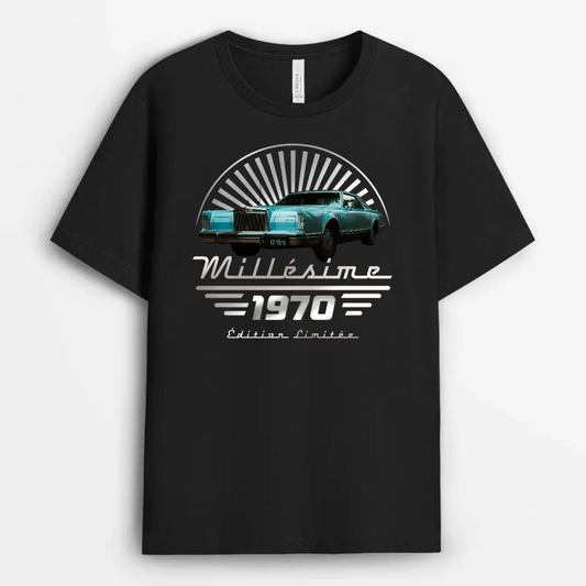 Photo_Millesime_Edition_Limitee_ _Cadeau_Personnalise_T Shirt_Homme_Voiture_De_Collection_Personnalise_1