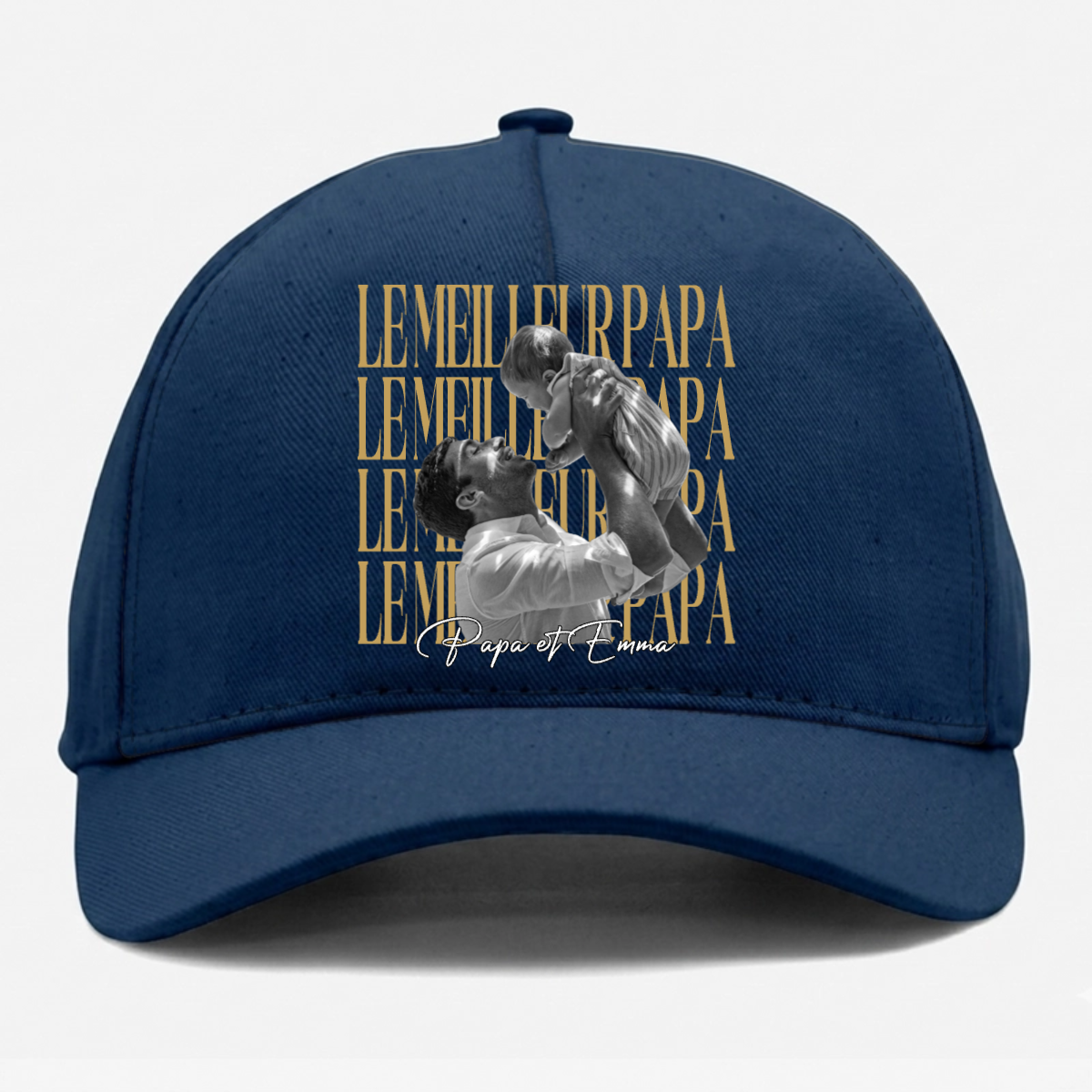 Photo_Personnalisee_Le_Meilleur_Papa_Vintage_ _Cadeau_Fete_Des_Peres_ _Cadeau_Personnalise_Casquette_Pour_Papa_1