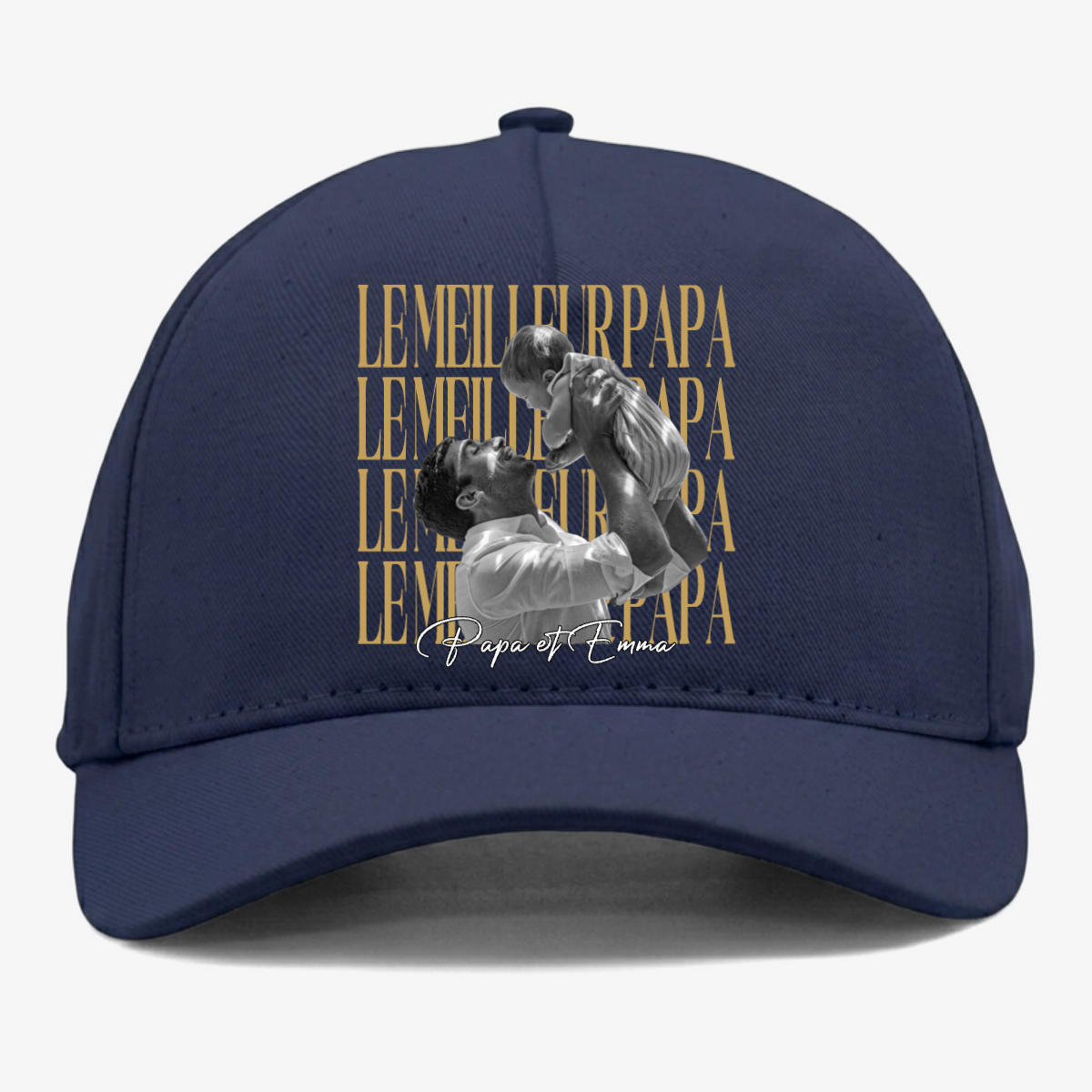 Photo_Personnalisee_Le_Meilleur_Papa_Vintage_ _Cadeau_Fete_Des_Peres_ _Cadeau_Personnalise_Casquette_Pour_Papa_3