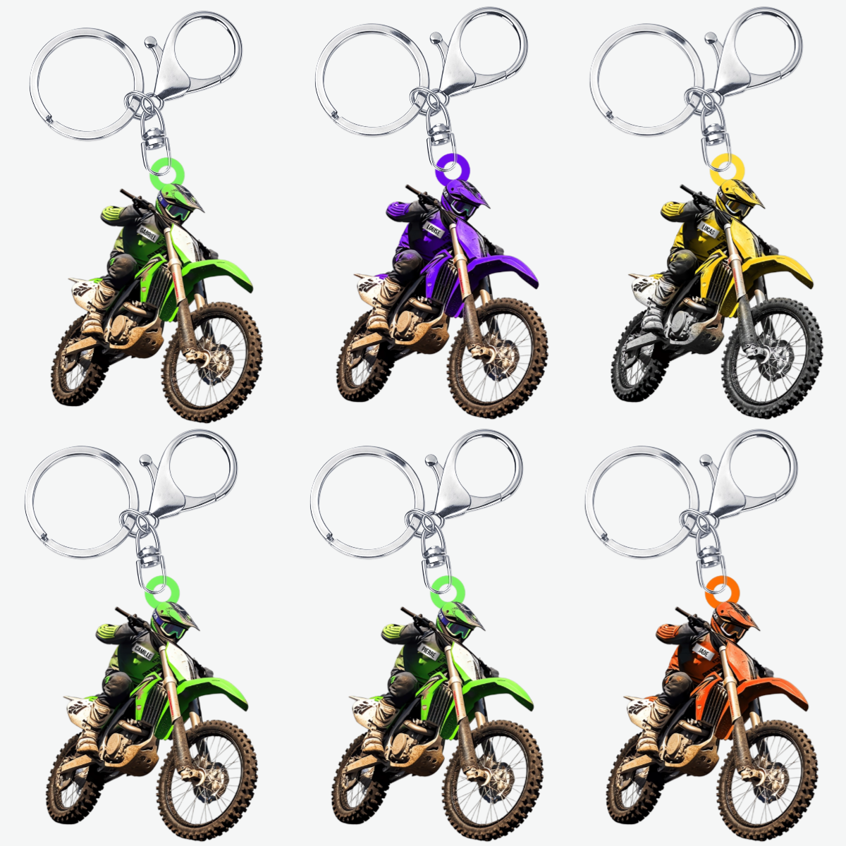 PiloteDeMotocross CadeauPersonnalise_Porte ClesEnAcryliquePourPilotesDeMotocross9