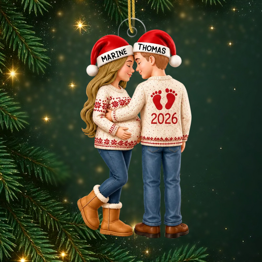 PremierNoelDeBebe CadeauPersonnalise_OrnementAcryliquePourFutursParents7