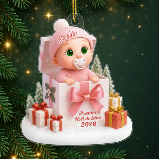 PremierNoelDeBebe CadeauPersonnalise_OrnementAcryliquePourParents1