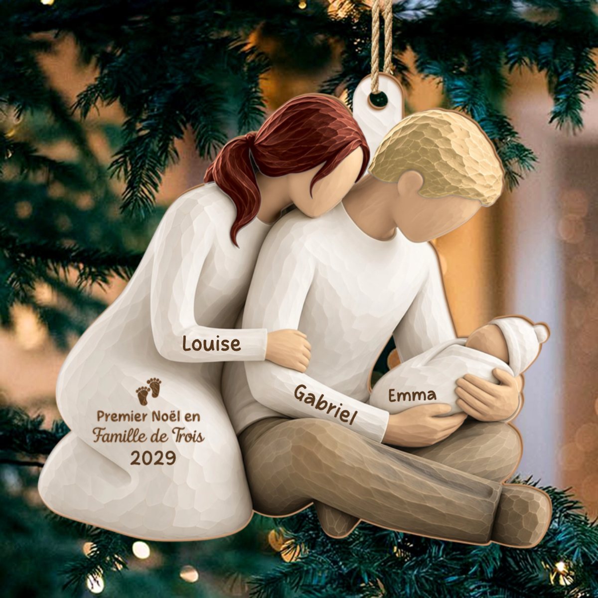 PremierNoelDeBebe CadeauPersonnalise_OrnementEnBoisA1CouchePourFamilles3