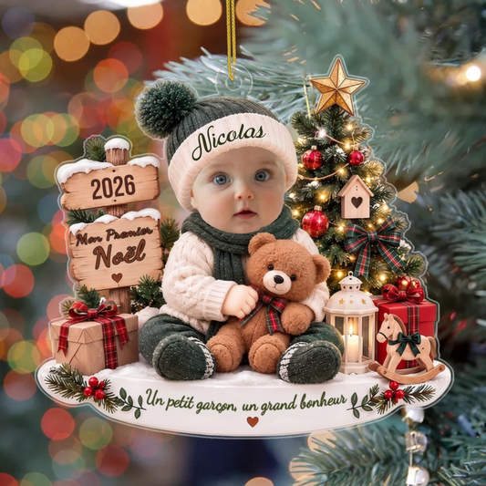 PremierNoelDeBebe_CadeauPersonnaliseOrnementEnAcryliquePourNouveaux Nes_2