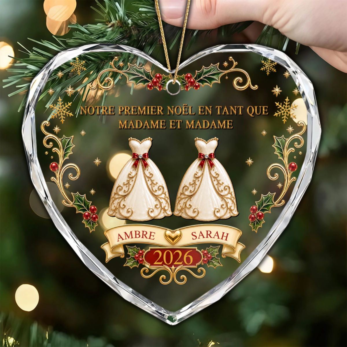 PremierNoelEnTantQueMaries CadeauPersonnalise_OrnementCoeurEnVerrePourCouples1