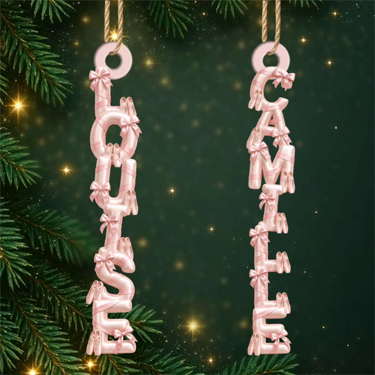 PrenomPersonnalisePourPassionnesDeBallet_CadeauPersonnaliseOrnementEnBoisA1CouchePourDanseuses_2