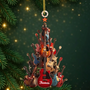 SapinDeNoelEnGuitares CadeauPersonnaliseOrnementsEnAcryliquePourFamillesEtAmoureuxDeLaGuitare1
