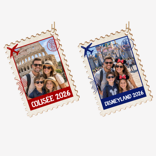 Souvenirs_En_Timbres Poste_Cadeau_Personnalise_ _Ornement_En_Bois_A_1_Couche_Pour_Les_Familles3